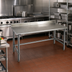 Thumbnail image #2 for Spec-Master 30 Inch x 24 Inch 14 Gauge Stainless Steel Work Table with 4-1/2 Inch Backsplash