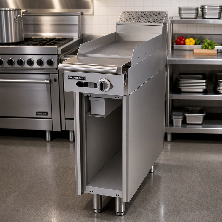 Product image #2 for Garland Cuisine Series Heavy Duty 12-Inch Gas Add-A-Unit Griddle with Storage Base
