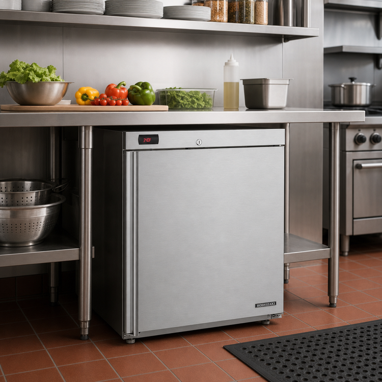 Product image #2 for Hoshizaki HR24C Compact Undercounter Reach-In Refrigerator, 1-Section, 3.87 Cu. Ft.