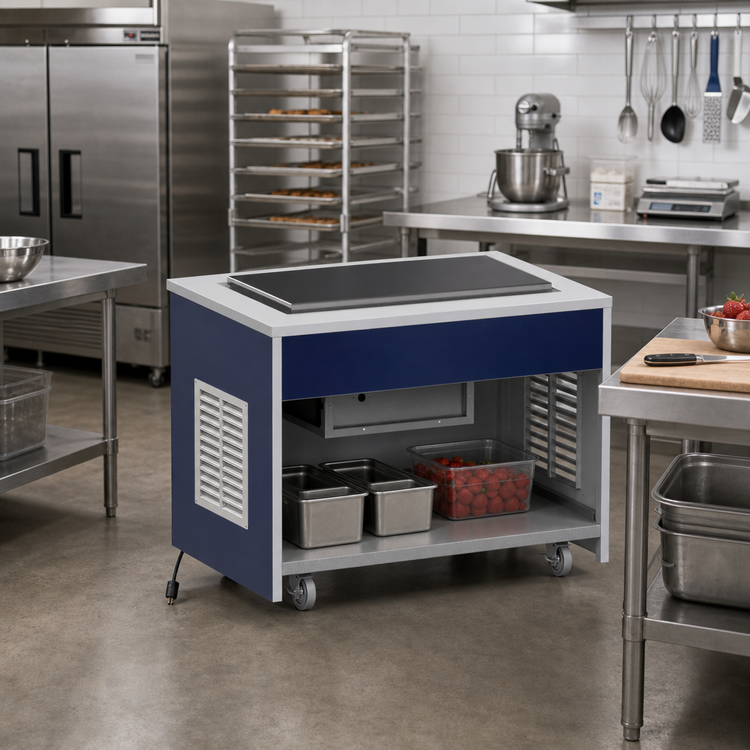 Product image #2 for Atlas Metal INFRF-3 Mobile Refrigerated Frost Top Unit