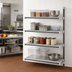 Thumbnail image #2 for Cambro Camshelving Elements XTRA Stationary Add-On Polymer Shelving Unit, 24 x 21 x 72 Inches, 4-Shelf Louvered, Speckled Gray