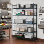 Thumbnail image #3 for Metro Super Erecta 5N547K3 Stationary Starter Wire Shelving Unit, 42W x 24D x 74H, 5 Shelves, Green Epoxy Finish