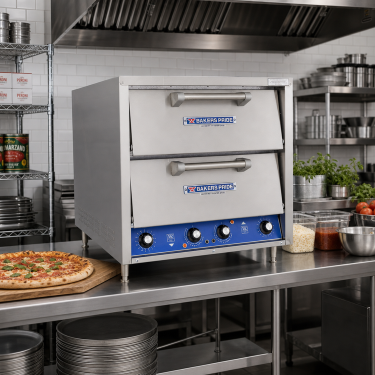 Product image #2 for Bakers Pride HearthBake Series DP-2 Countertop Electric Two-Compartment Pizza/Bake Oven