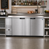Thumbnail image #2 for Hoshizaki BB69-S 69.5-Inch Two-Section Reach-In Back Bar Cooler with Solid Hinged Doors
