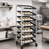 Thumbnail image #3 for DoughXpress DXDC-5 Dough Ball Storage Cart with 7 Slanted Trays, 63-Tub Capacity
