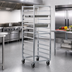 Thumbnail image #2 for New Age Full-Height Open-Side Side-Loading Steam Table Pan Rack for 20 12 x 20 Pans, Aluminum