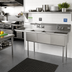 Thumbnail image #2 for 3-Compartment Stainless Steel Commercial Sink with Left Drainboard, 62-1/2
