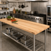 Thumbnail image #2 for Boos Block Northern Hard Rock Maple Edge Grain Kitchen Countertop, 96 Inch x 30 Inch x 1-1/2 Inch, Penetrating Oil Finish