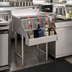 Thumbnail image #2 for Advance Tabco Underbar Basics 15-Inch Single-Tier Add-On Speed Rail, 4-Bottle Capacity, Stainless Steel