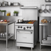 Thumbnail image #2 for Garland US Range U Series 24-Inch Gas Restaurant Range with 2 Open Burners, 12-Inch Griddle and Space Saver Oven