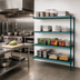 Thumbnail image #2 for Metro Super Erecta Pro 21 in. x 36 in. x 74 in. Stationary Polymer Shelving Add-On Unit with 4 Shelves