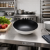 Thumbnail image #2 for American Metalcraft 94 oz Angled Melamine Bowl, 12 Inch Diameter, White with Black Speckles