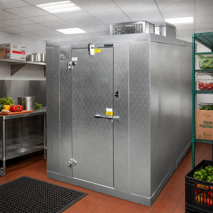 Product image #2 for Master-Bilt QS Series Quick Ship Indoor Walk-In Cooler With Floor, 6' x 8' x 7'7" High, R290 Self-Contained Refrigeration