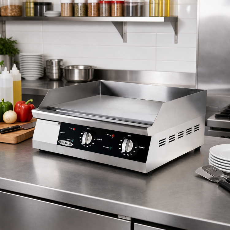 Product image #2 for Serv-Ware ETG-24 24-Inch Electric Thermostatic Countertop Griddle