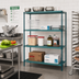Thumbnail image #2 for Metro Super Erecta Pro Green 4-Shelf Polymer Shelving Starter Unit, 24 x 42 x 74 Inches, Stationary
