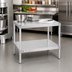 Thumbnail image #2 for New Age 36-Inch Wide Stationary Modular Aluminum Equipment Stand with 2 Adjustable Solid Shelves