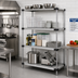 Thumbnail image #2 for Quantum Solid Stainless Steel Shelving Starter Kit with 4 Shelves, 60-Inch W x 21-Inch D x 74-Inch H