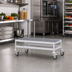 Thumbnail image #2 for Fermostock Mobile Louvered Aluminum Dunnage Rack with Casters, 31W x 18D x 17H, 800 lb. Capacity