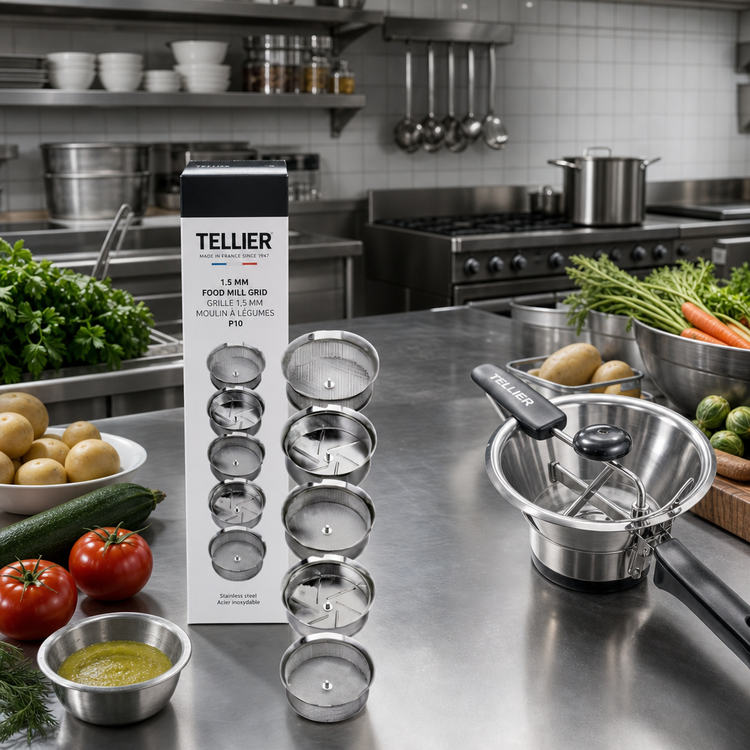 Product image #2 for Tellier 1.5 mm Food Mill Grid for P10 Food Mill