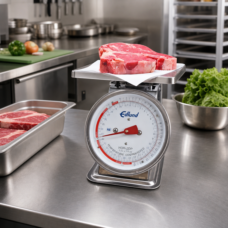 Product image #2 for Edlund HDR-2DP Top-Loading Dial Portion Control Food Scale with 8-1/2 Inch Stainless Steel Platform