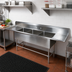 Thumbnail image #2 for John Boos Pro-Bowl 3-Compartment Sink with Dual 30-Inch Drainboards, 14-Inch Deep Bowls, 14-Gauge Stainless Steel, 117-1/4 Inch Long