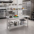 Thumbnail image #2 for Spec-Master SE Series Stainless Steel Work Table with 2-Tier Flex-Master Overshelf Kit, 60W x 30D x 35-1/8H