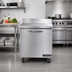 Thumbnail image #2 for Continental Refrigerator 32-Inch One-Section Worktop Freezer with 5-1/2-Inch Backsplash, Rear-Mounted Self-Contained R290 Refrigeration