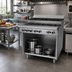 Thumbnail image #2 for Garland Cuisine Series Heavy Duty 36-Inch Natural Gas Step-Up Range with 6 Open Burners and Storage Base