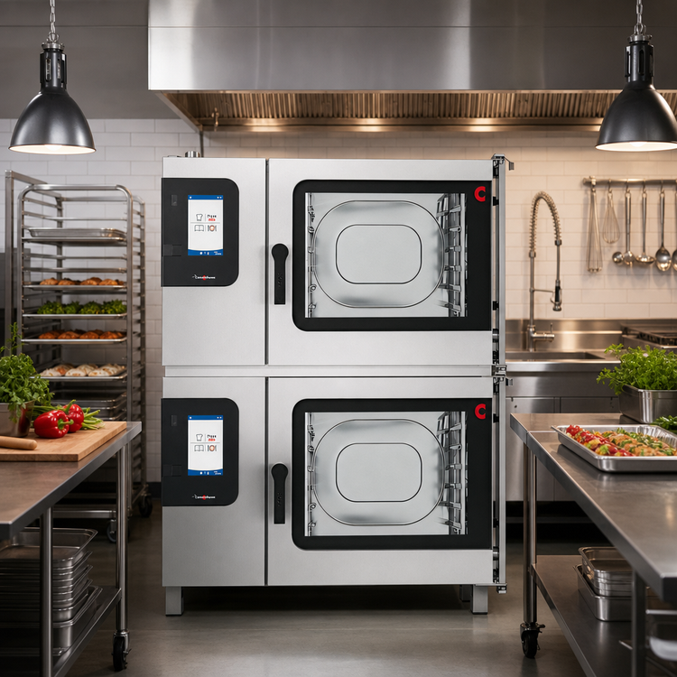 Product image #2 for Convotherm Maxx Pro K-12 Stacked Double Electric Full-Size Combi Oven/Steamer