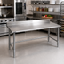 Thumbnail image #2 for Eagle Deluxe Series 144 x 30-Inch Stainless Steel Work Table with 4-1/2-Inch Backsplash