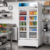 Thumbnail image #3 for KoolMore Slim Commercial 39-Inch 2-Glass-Door Merchandiser Refrigerator, 21.9 Cu. Ft., Bottom-Mounted, 115V