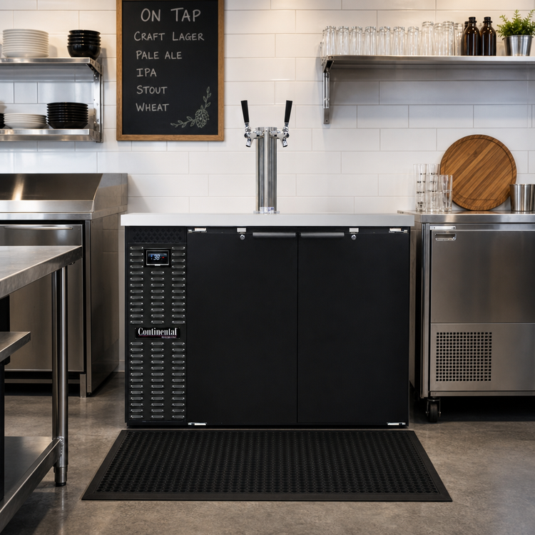 Product image #2 for Continental Refrigerator KC50N 50-Inch 2-Keg Capacity Black Front Breathing Keg Cooler