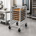 Thumbnail image #2 for Channel Manufacturing Half-Height Aluminum Side-Load Bun Pan Rack for 9 Full-Size Sheet Pans