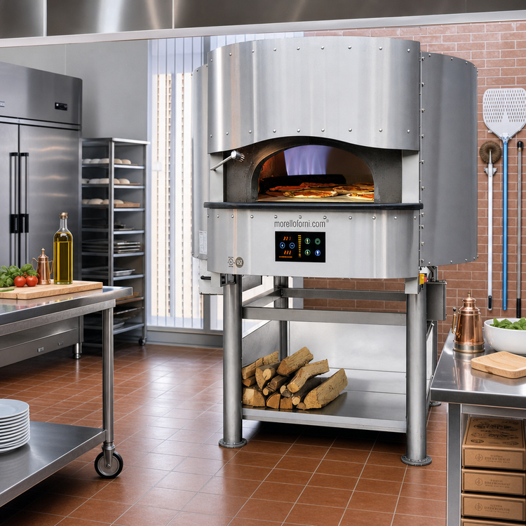 Product image #2 for Morello Forni PG110 Round Gas-Fired Pizza Oven with 43-Inch Inside Diameter