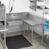 Thumbnail image #2 for John Boos Pro-Bowl Corner Soiled Dishtable, L-Shaped, 60-Inch Machine Side x 96-Inch End, Right-to-Left, 14-Gauge 304 Stainless Steel