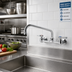 Thumbnail image #2 for Wall-Mount Pre-Rinse Faucet with 8-Inch Centers and 12-Inch Swing Spout