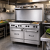 Thumbnail image #2 for Garland US Range U-Series 48-Inch Gas Restaurant Range with 4 Open Burners, 24-Inch Griddle and Two Storage Bases