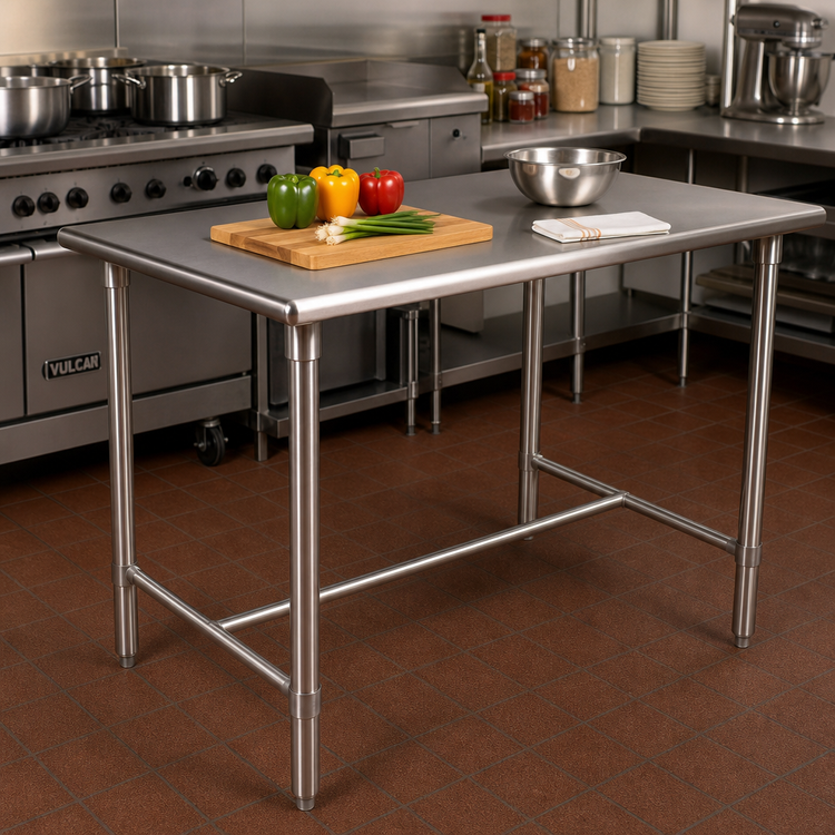 Product image #2 for John Boos Cucina Classico 48 x 30 x 40-Inch Stainless Steel Work Table