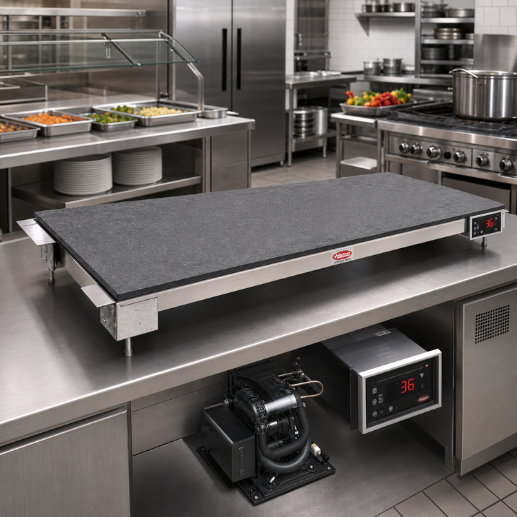 Product image #2 for Hatco HCSSBR-2418 Remote Hot/Cold Built-In Simulated Stone Shelf