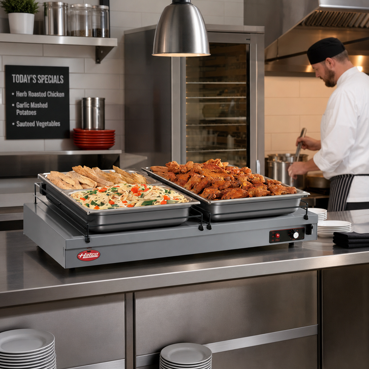 Product image #2 for Hatco Glo-Ray 18-Inch Wide x 21-1/2-Inch Deep Freestanding Heated Shelf with Adjustable Thermostat