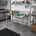 Thumbnail image #2 for Advance Tabco 30 x 24 Inch 14 Gauge 304 Stainless Steel Work Table with 5 Inch Backsplash