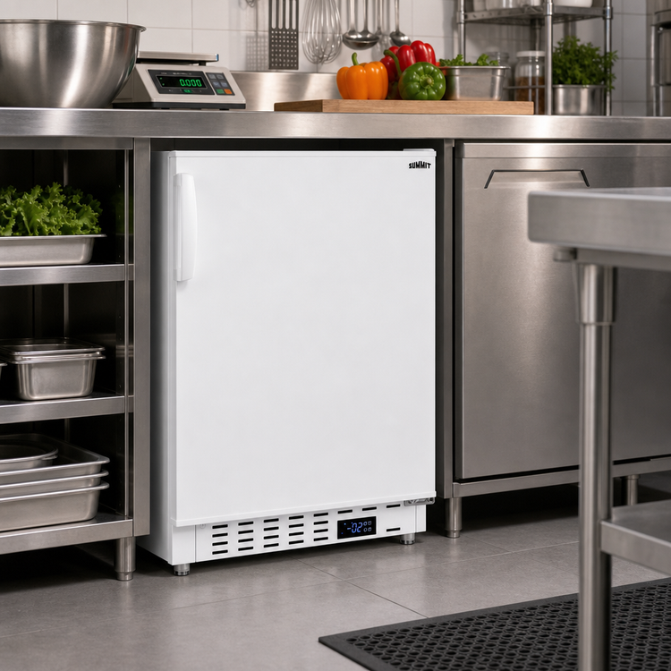 Product image #3 for Summit Commercial ALFZ36 Undercounter Reach-In All-Freezer, 2.68 Cu. Ft., ADA Compliant, White