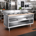 Thumbnail image #2 for La Rosa Refrigeration Electric Water Bath Hot Food Table, Two-Well Open Cabinet Base, 30 x 32 Inches