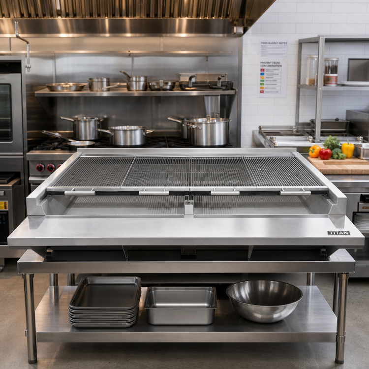 Product image #2 for Titan 48-Inch Modular Solid Fuel Broiler