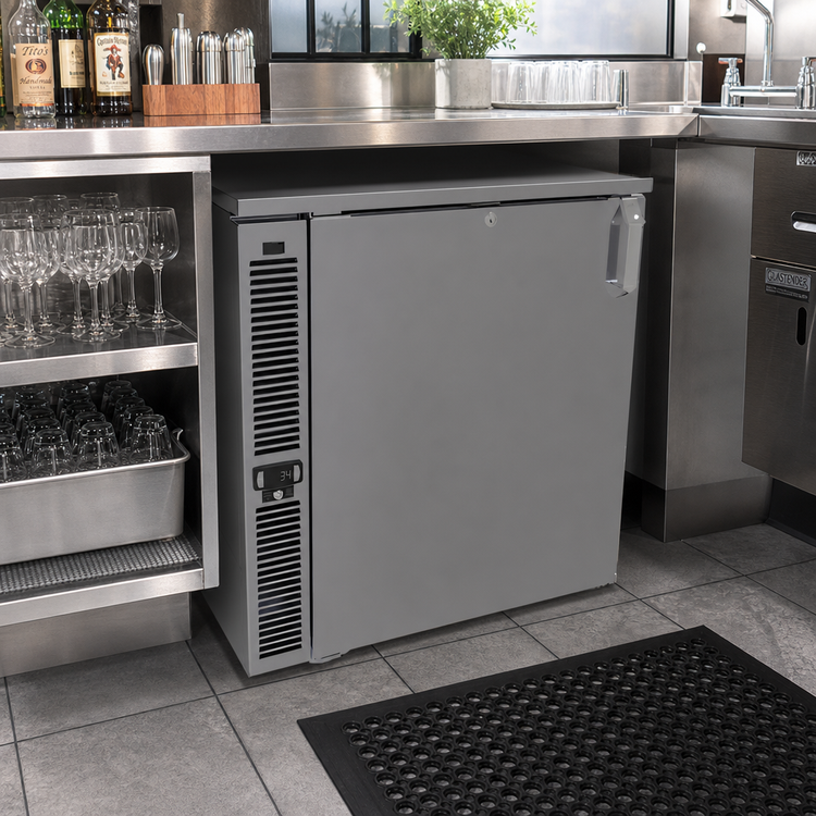 Product image #2 for Glastender F1SL28 One-Zone Side-Serviced Low-Profile Froster / Glass Chiller, 28-Inch Wide