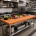 Thumbnail image #2 for Boos Block Ultra Premium American Cherry Edge Grain Kitchen Countertop, 108 x 38 x 3 Inch, Oil Finish
