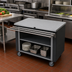 Thumbnail image #2 for Randell Custom & Serving RANFG ST-3S Mobile Modular Fiberglass Utility Worktop Serving Station with Open Shelf Base