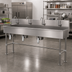 Thumbnail image #2 for Advance Tabco 4-Station Floor-Mounted Knee-Operated Multiwash Hand Sink, 96-Inch Wide, 16-Gauge 304 Stainless Steel