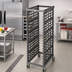 Thumbnail image #3 for Cambro Camshelving Ultimate Full-Size End-Load Sheet Pan Rack, 3-Inch Rail Spacing, Metal Casters, Brushed Graphite