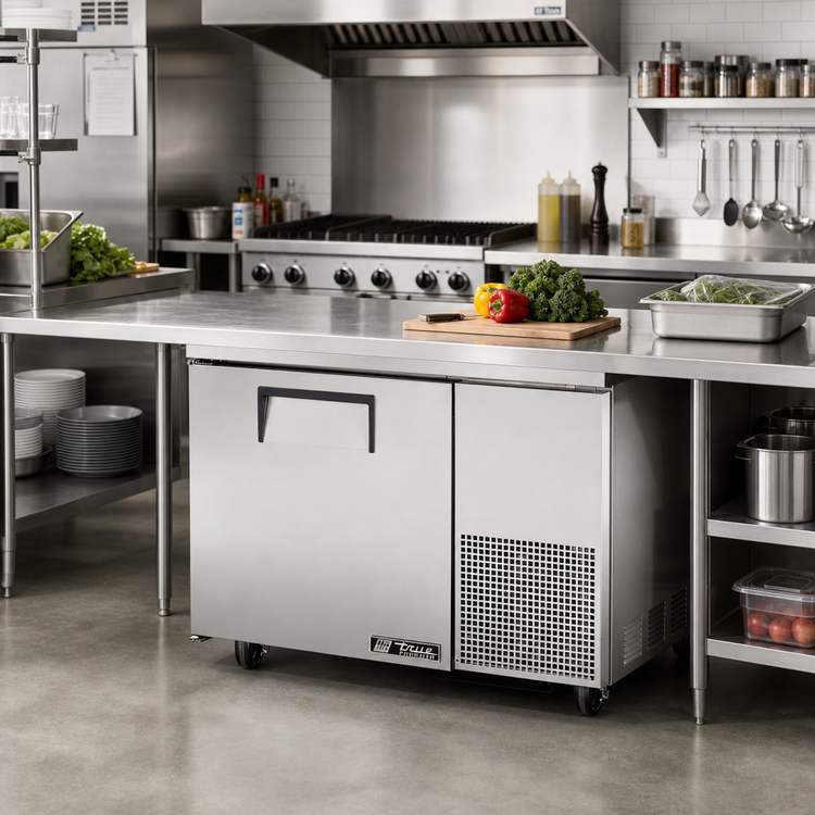 Product image #2 for True Deep Undercounter Solid Door Freezer, 44.5 Inch Wide, Self-Contained R290
